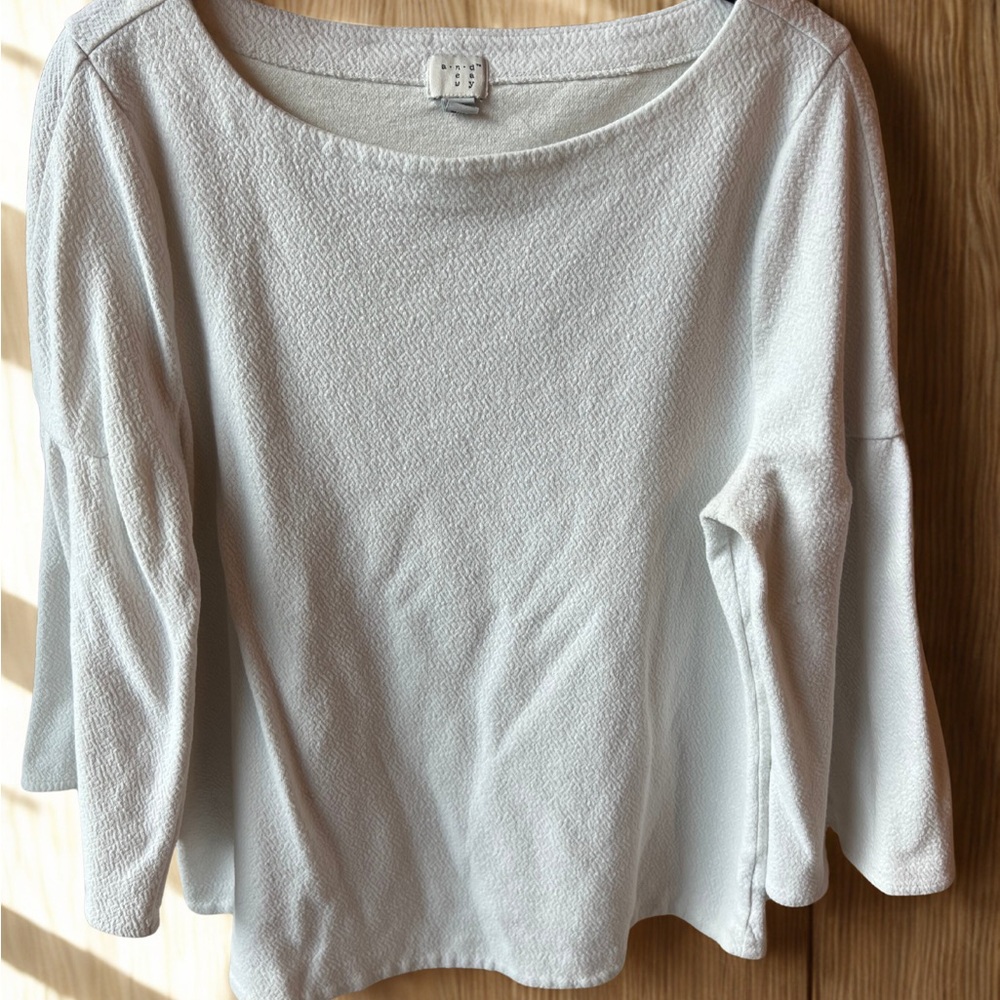 a new day Women's White Mid Sleeve Top